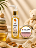 ayurvedic baby massage oil
natural baby body oil
baby skincare essentials
herbal baby massage oil
baby oil for nourishment
chemical free baby oil
baby oil for soft skin
ayurvedic baby care oil
best baby massage oil in India
gentle baby body oil