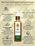 Ayurvedic hair oil Coconut oil for hair  Hydrating hair oil  Argan oil for hair Herbal hair oil